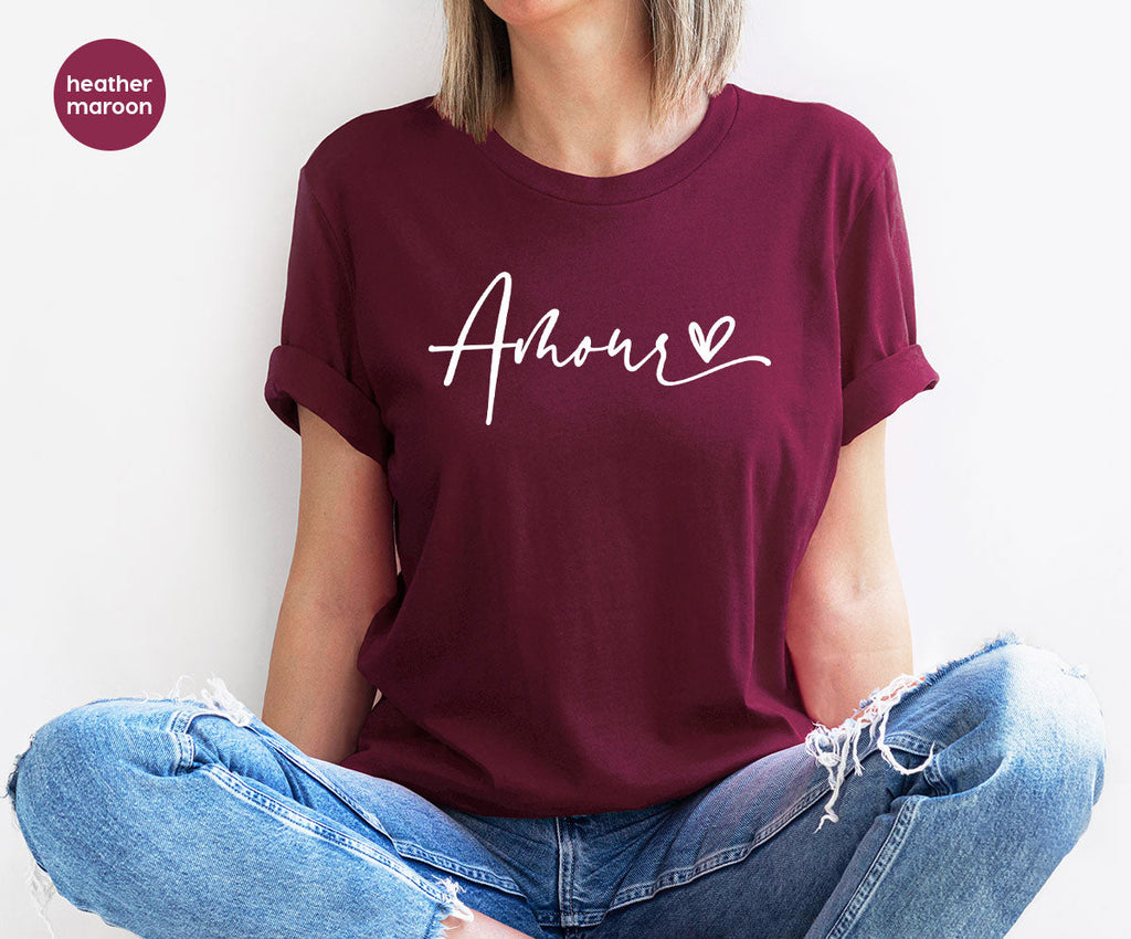 Among T-Shirt, Love Shirt, Heart Valentine's Tee product image 10