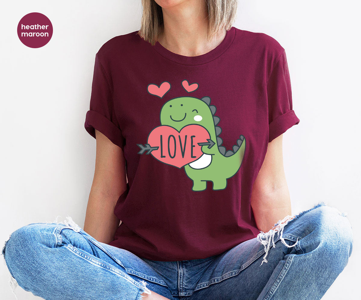 Love Shirt, Lovely Dinosaur Valentine's Day Special For product image 103