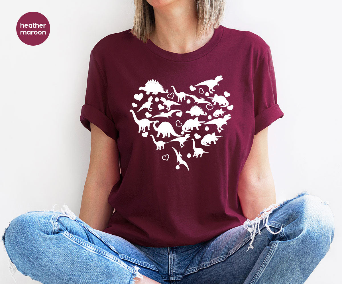 Dinosaur Shirt, Valentine T-Shirt, 2023 Gift product image 5