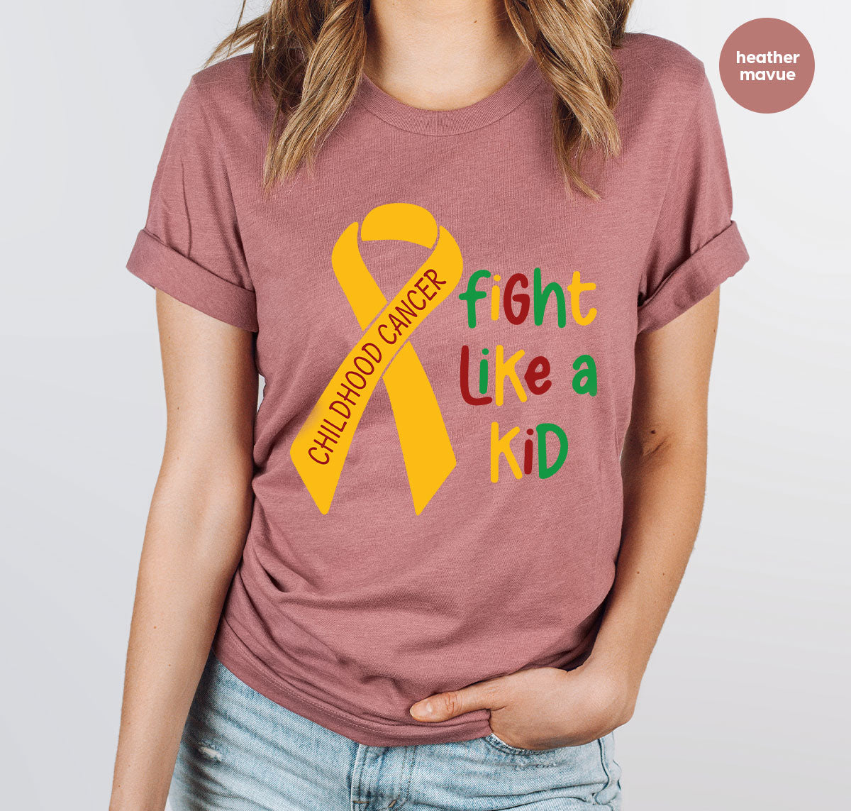 Fighting Like A Kid Shirt, Cancer Fight Childhood Canver product image 103