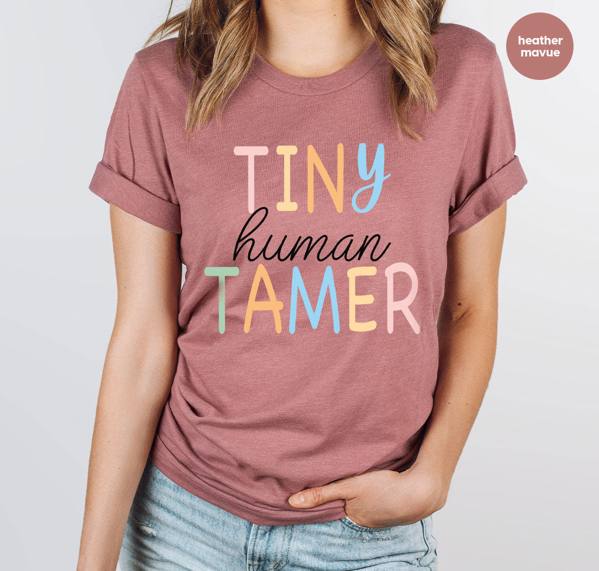 Teacher Shirt, Tiny Human Tamer, Kindergarten Preschool product image 81