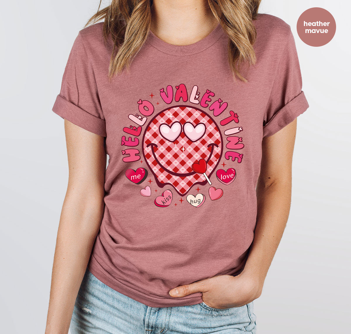 Hello Valentine Shirt, Valentine's Day Love Gift for My product image 107
