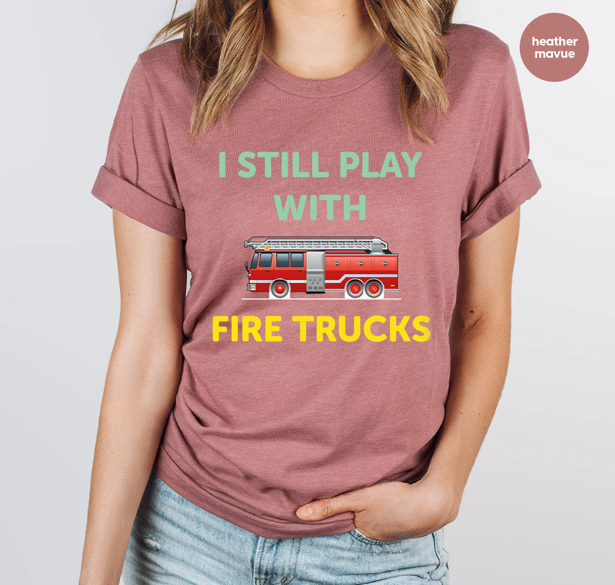 Fire Truck Shirt, Funny Fighter T-Shirt, Fireman Tee product image 14