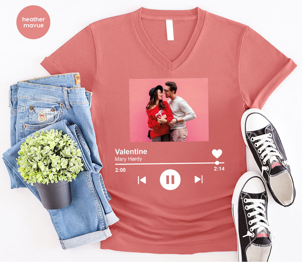 Custom Photo Valentine's Day Shirt, Personalized Gift product image 73