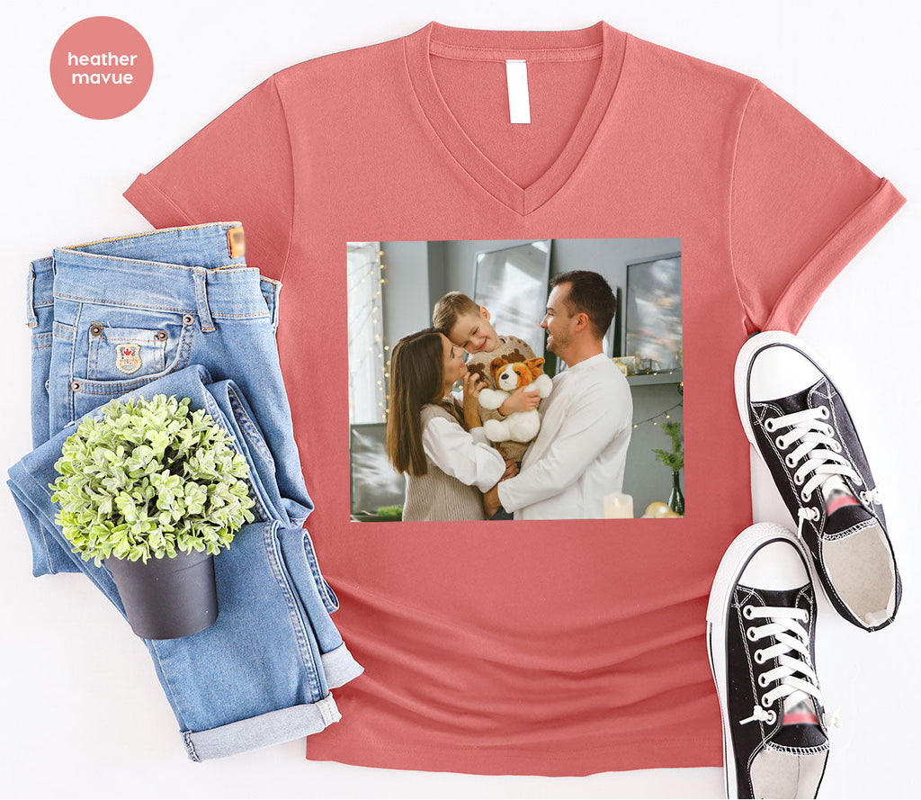 Custom Family T-Shirt, Customizable Photo Shirt, Baby Tee, product image 5