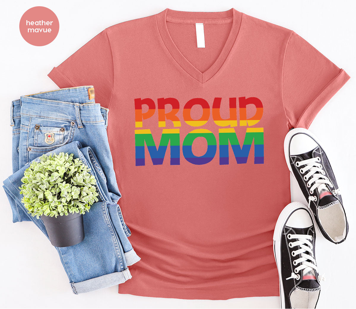 Proud Mom Shirt, LGBT T-Shirt, Tee product image 12