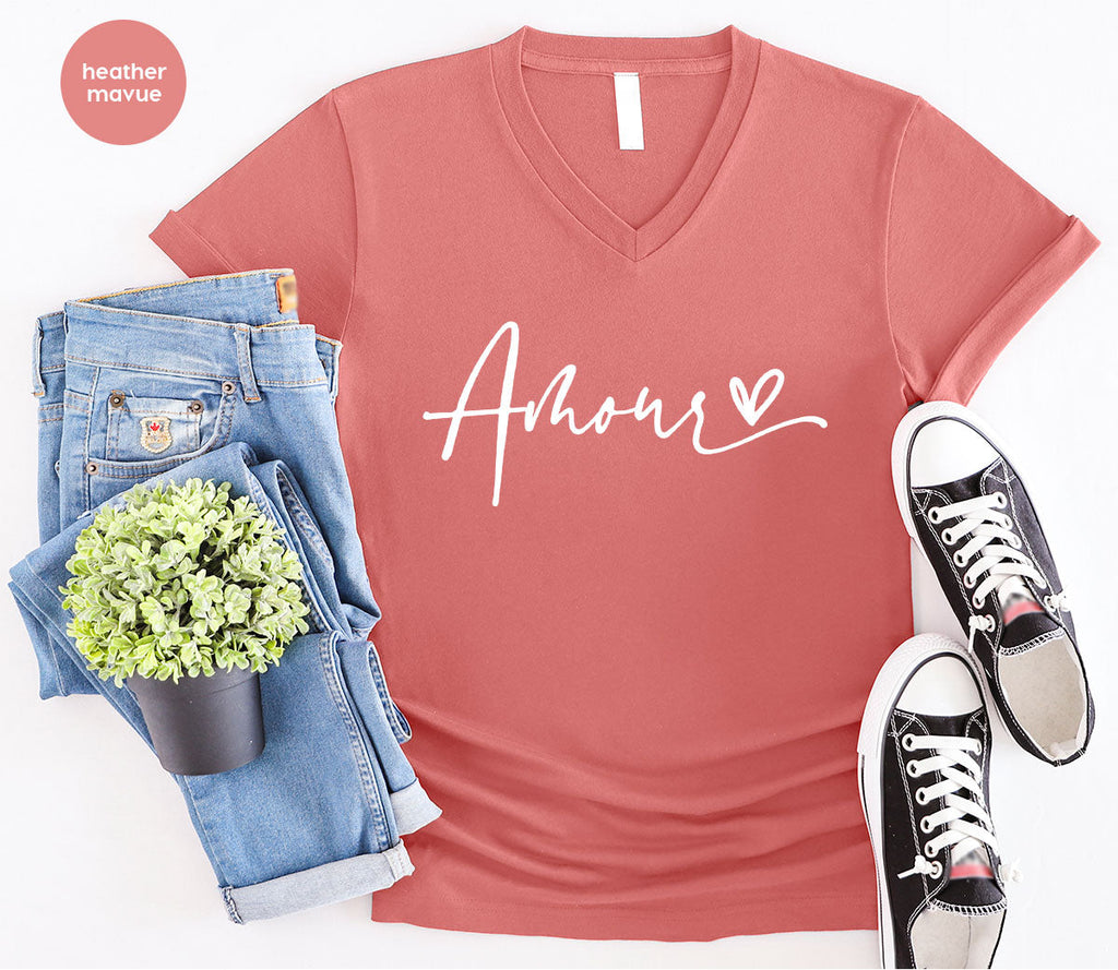 Among T-Shirt, Love Shirt, Heart Valentine's Tee product image 12