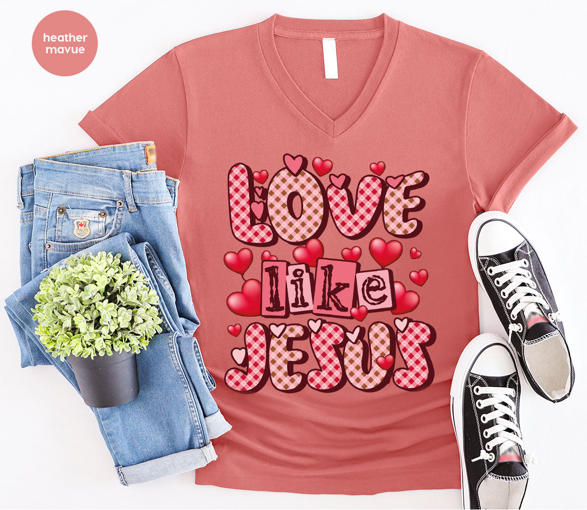 Love Like Jesus Shirt, Valentine's Day Best Gift for Lovers product image 12