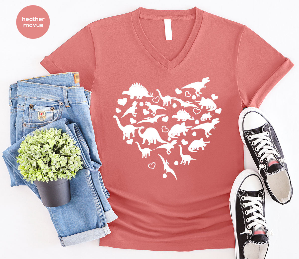 Dinosaur Shirt, Valentine T-Shirt, 2023 Gift product image 7