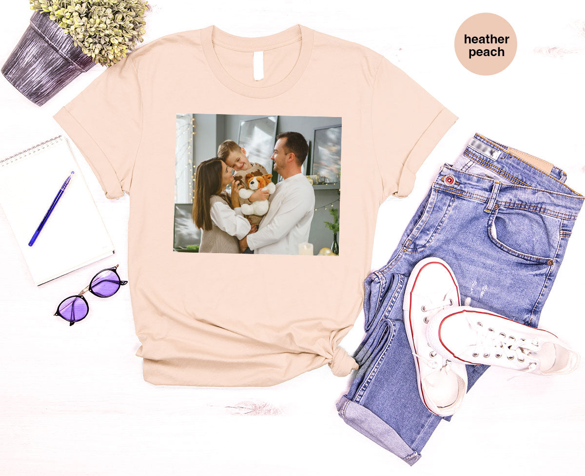 Custom Family T-Shirt, Customizable Photo Shirt, Baby Tee, product image 6