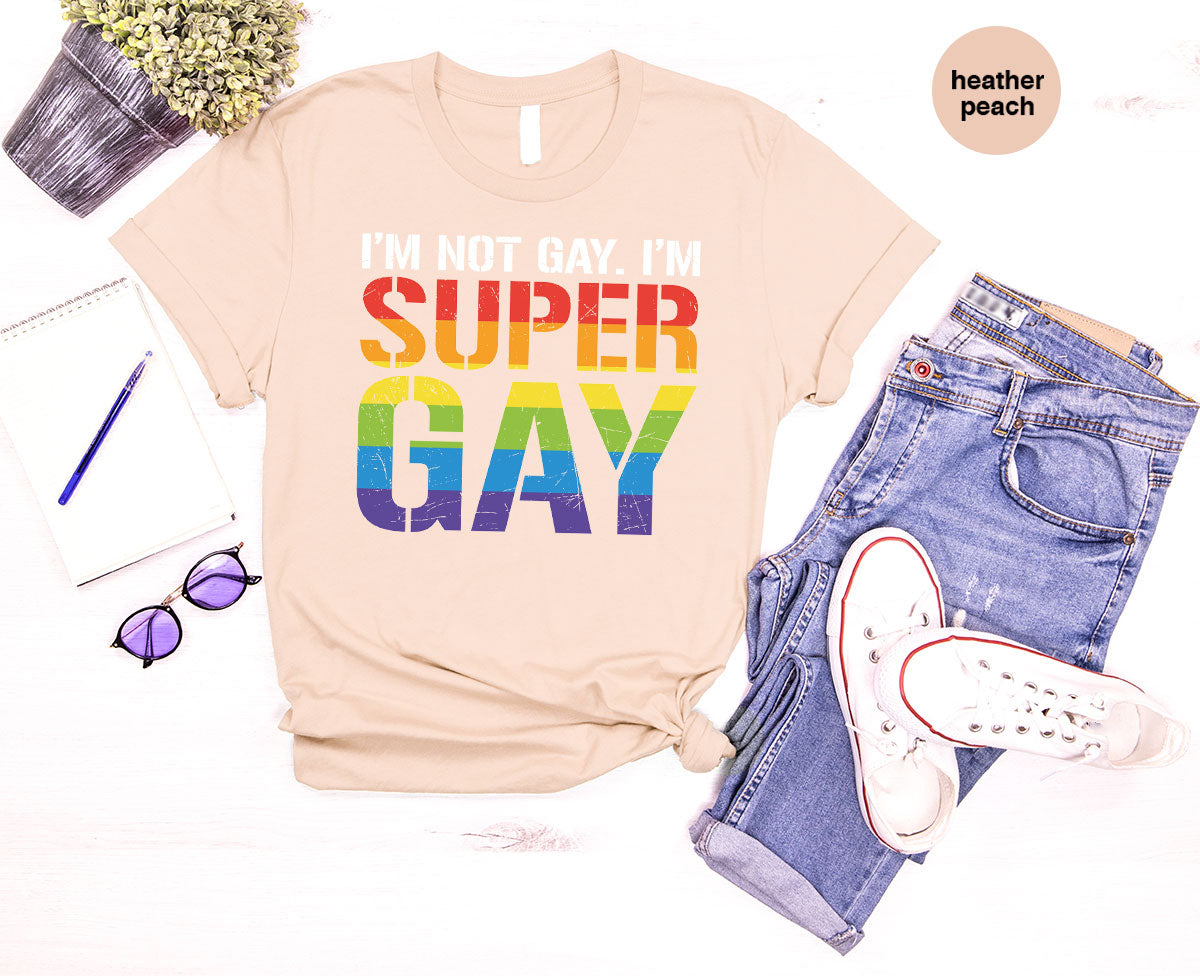 Super Gay Shirt, LGBT Power T-Shirt, Tee product image 7