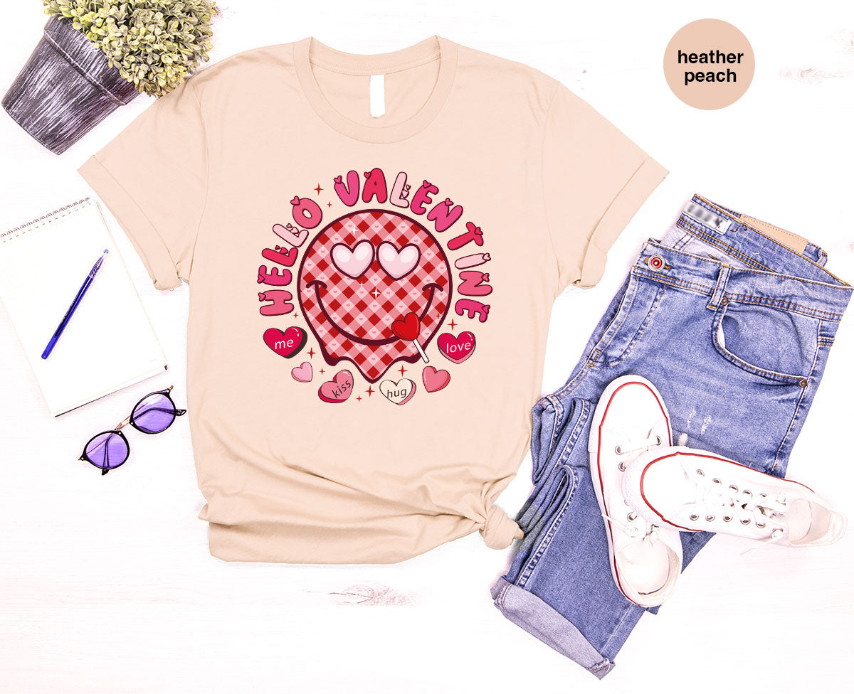 Hello Valentine Shirt, Valentine's Day Love Gift for My product image 109