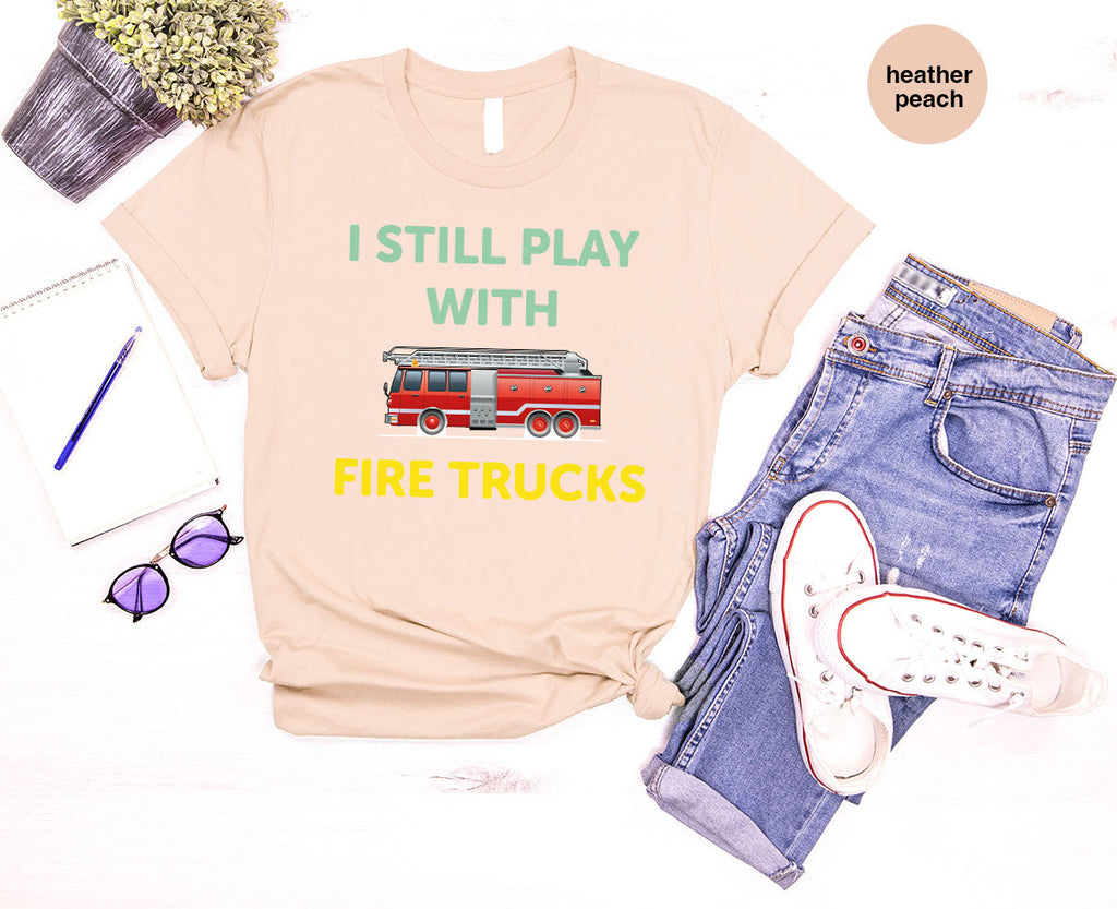 Fire Truck Shirt, Funny Fighter T-Shirt, Fireman Tee product image 16