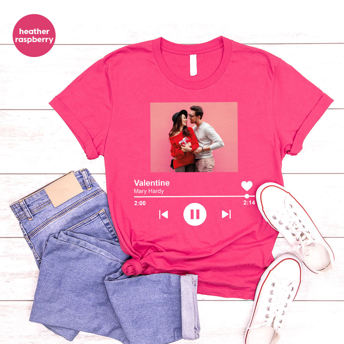 Custom Photo Valentine's Day Shirt, Personalized Gift product image 75