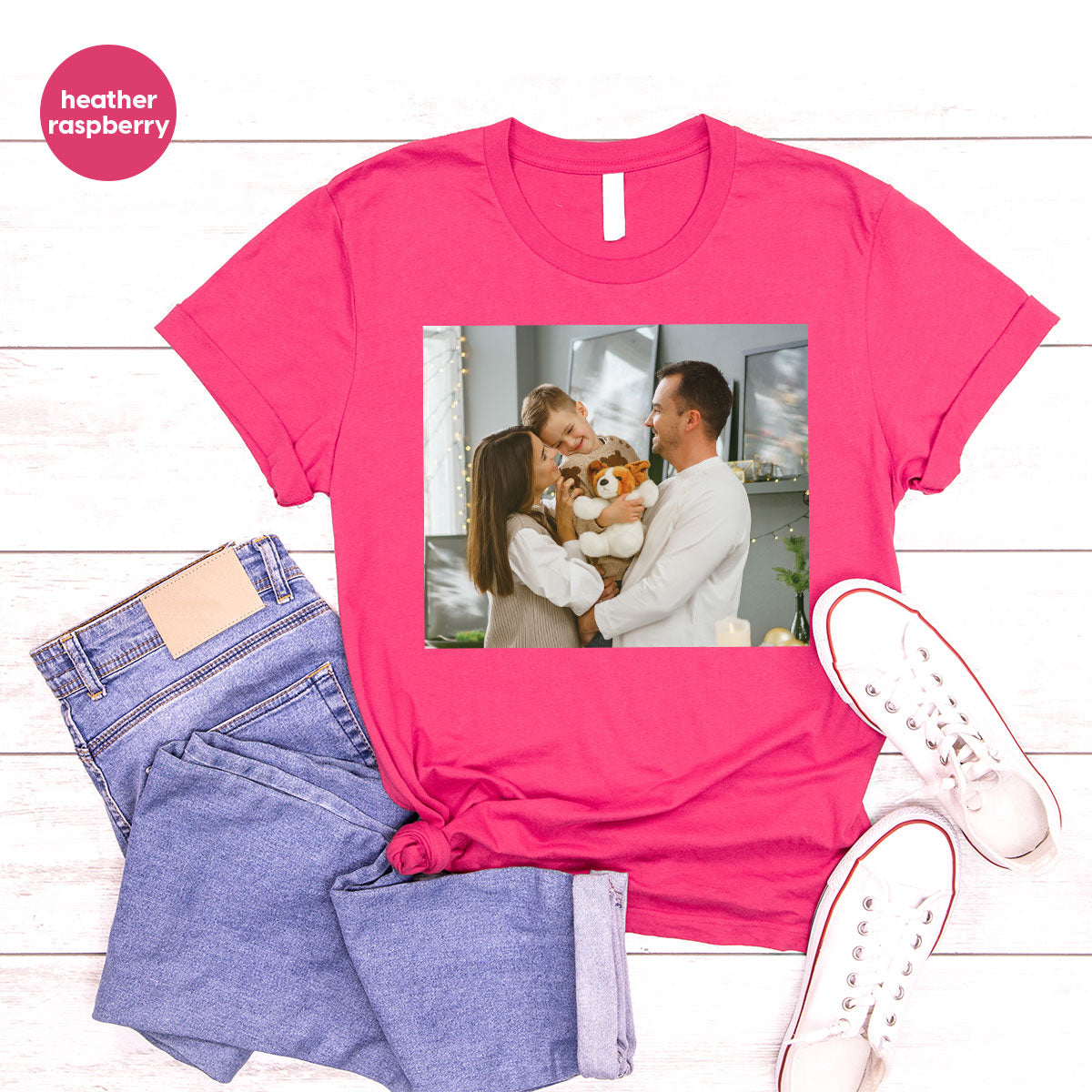 Custom Family T-Shirt, Customizable Photo Shirt, Baby Tee, product image 7