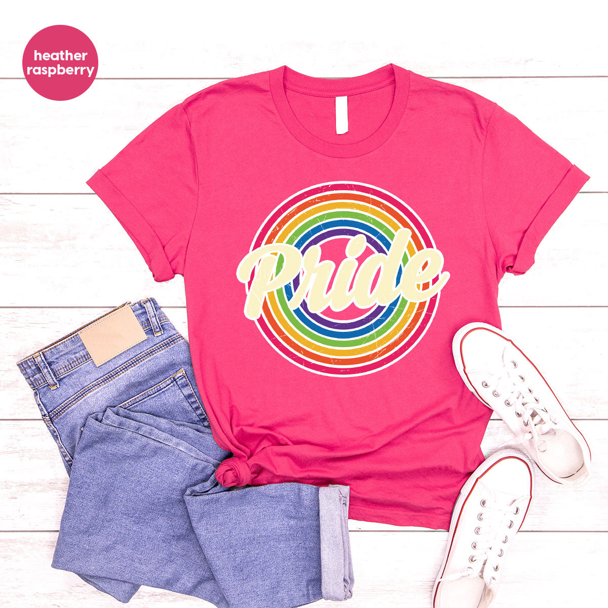 Pride Shirt, LGBT T-Shirt, Tee, Rainbow Graphic product image 11