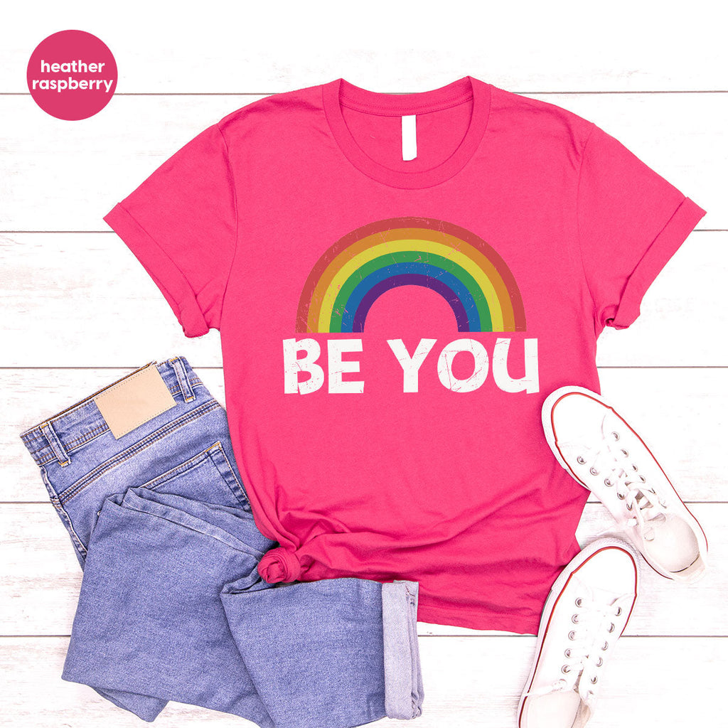 Rainbow T-Shirt, Be You Shirt, LGBT Pride product image 8