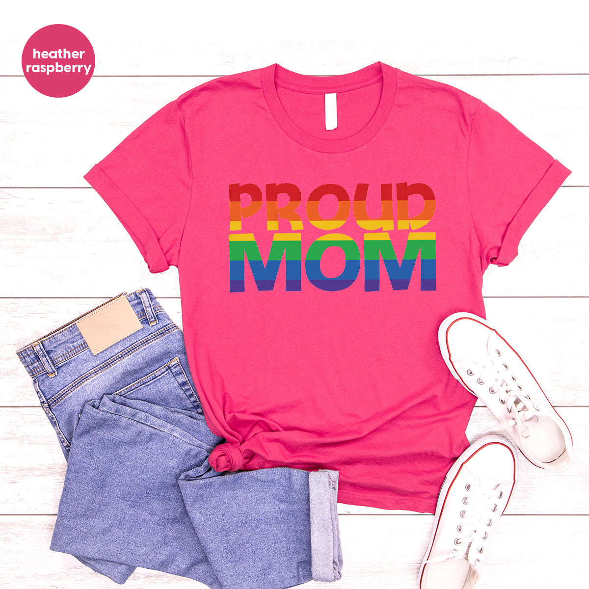 Proud Mom Shirt, LGBT T-Shirt, Tee product image 14