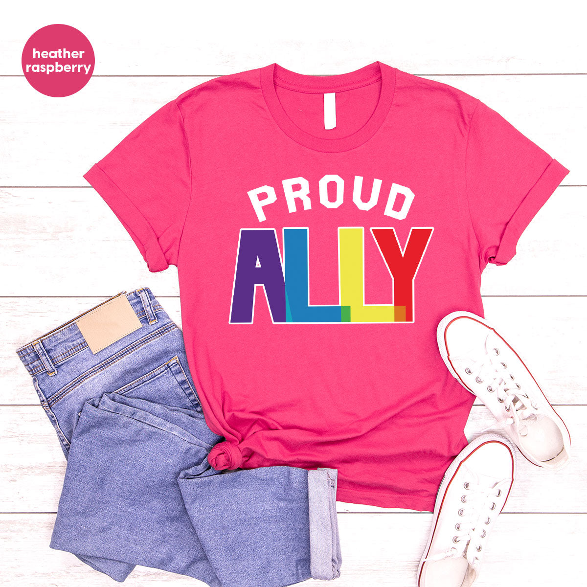 Proud Ally Shirt, LGBT T-Shirt, Tee product image 14
