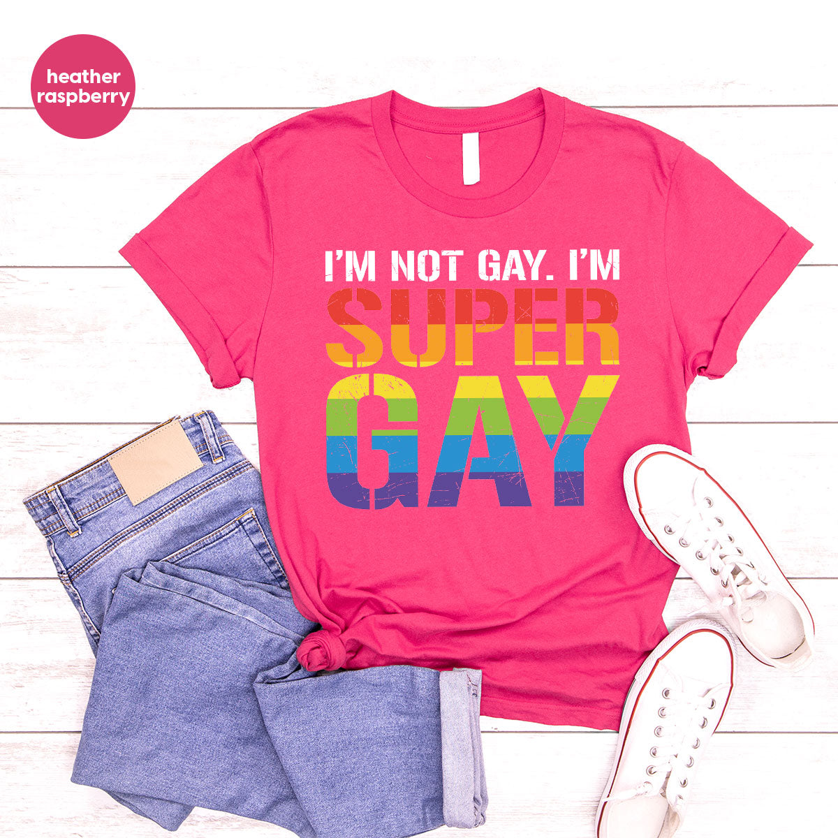 Super Gay Shirt, LGBT Power T-Shirt, Tee product image 8