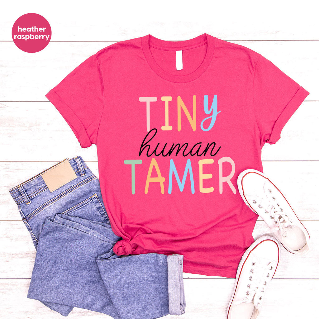 Teacher Shirt, Tiny Human Tamer, Kindergarten Preschool product image 84