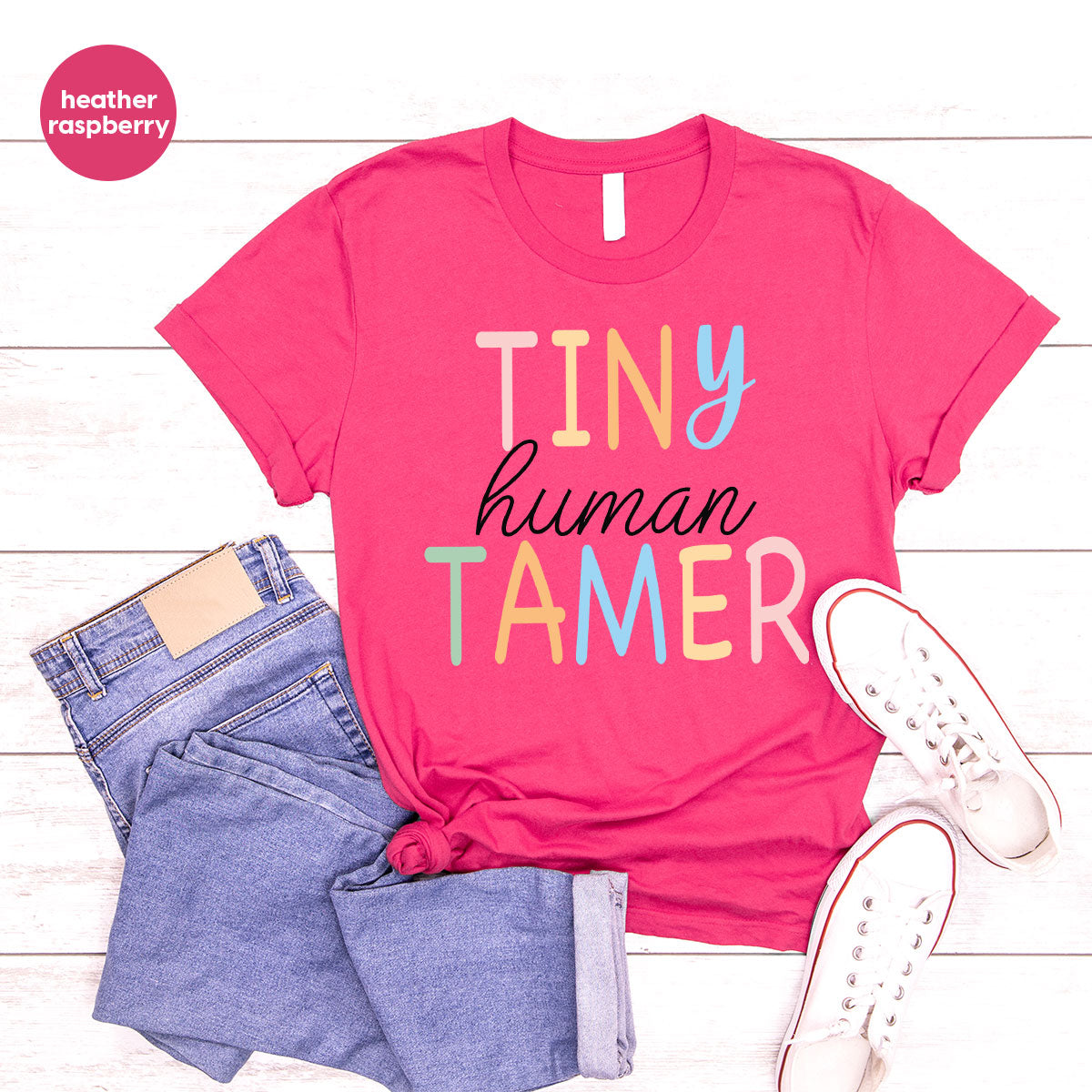 Teacher Shirt, Tiny Human Tamer, Kindergarten Preschool product image 84