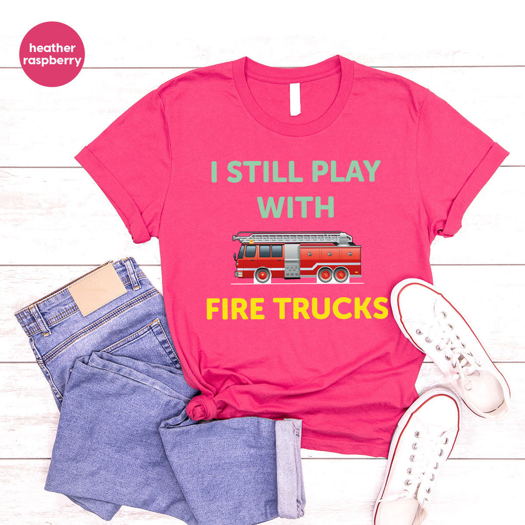 Fire Truck Shirt, Funny Fighter T-Shirt, Fireman Tee product image 17