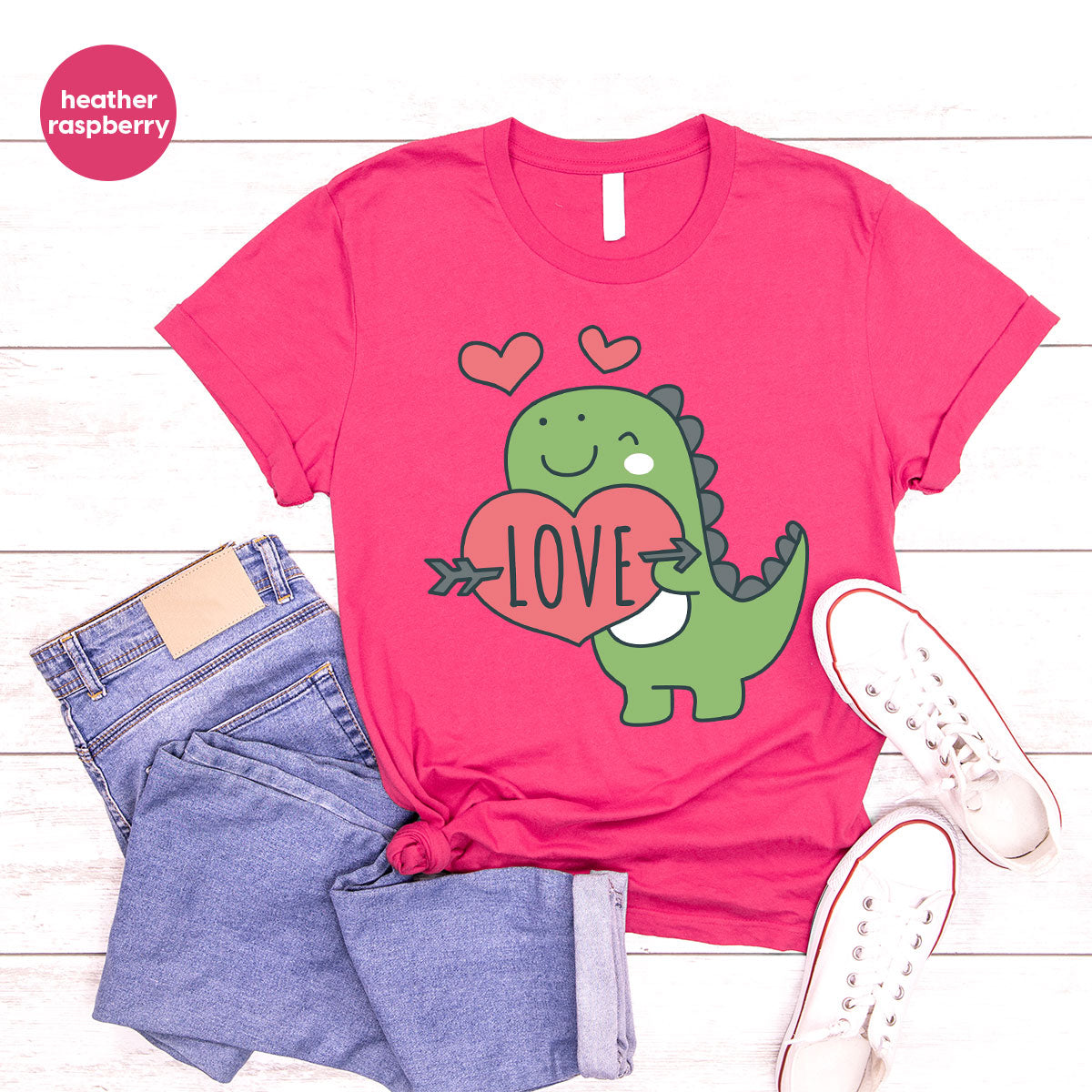 Love Shirt, Lovely Dinosaur Valentine's Day Special For product image 1