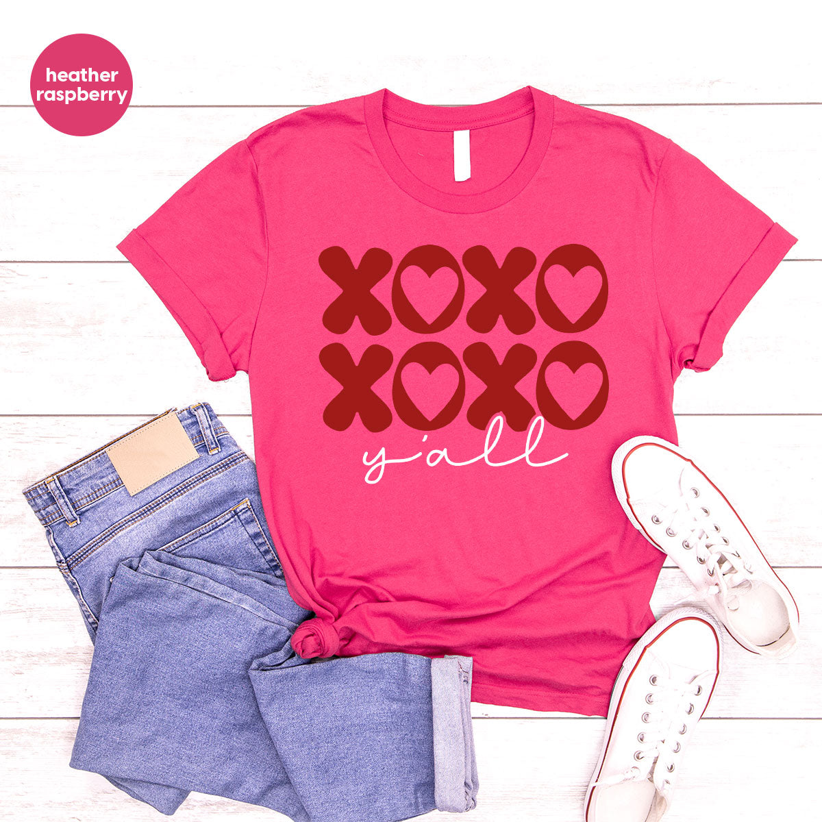 XOXO Shirt, Love Valentine's Day T-Shirt, Couple Match product image 12