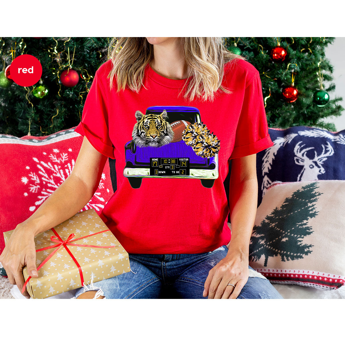 Football Truck Shirt, Tiger Graphic Tees, Mom TShirt, Gifts product image 28
