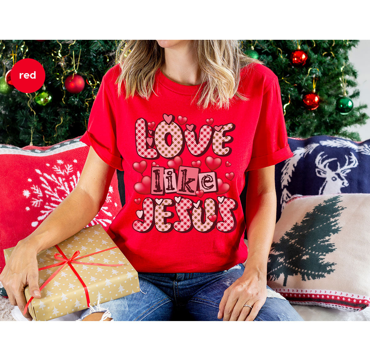 Love Like Jesus Shirt, Valentine's Day Best Gift for Lovers product image 15