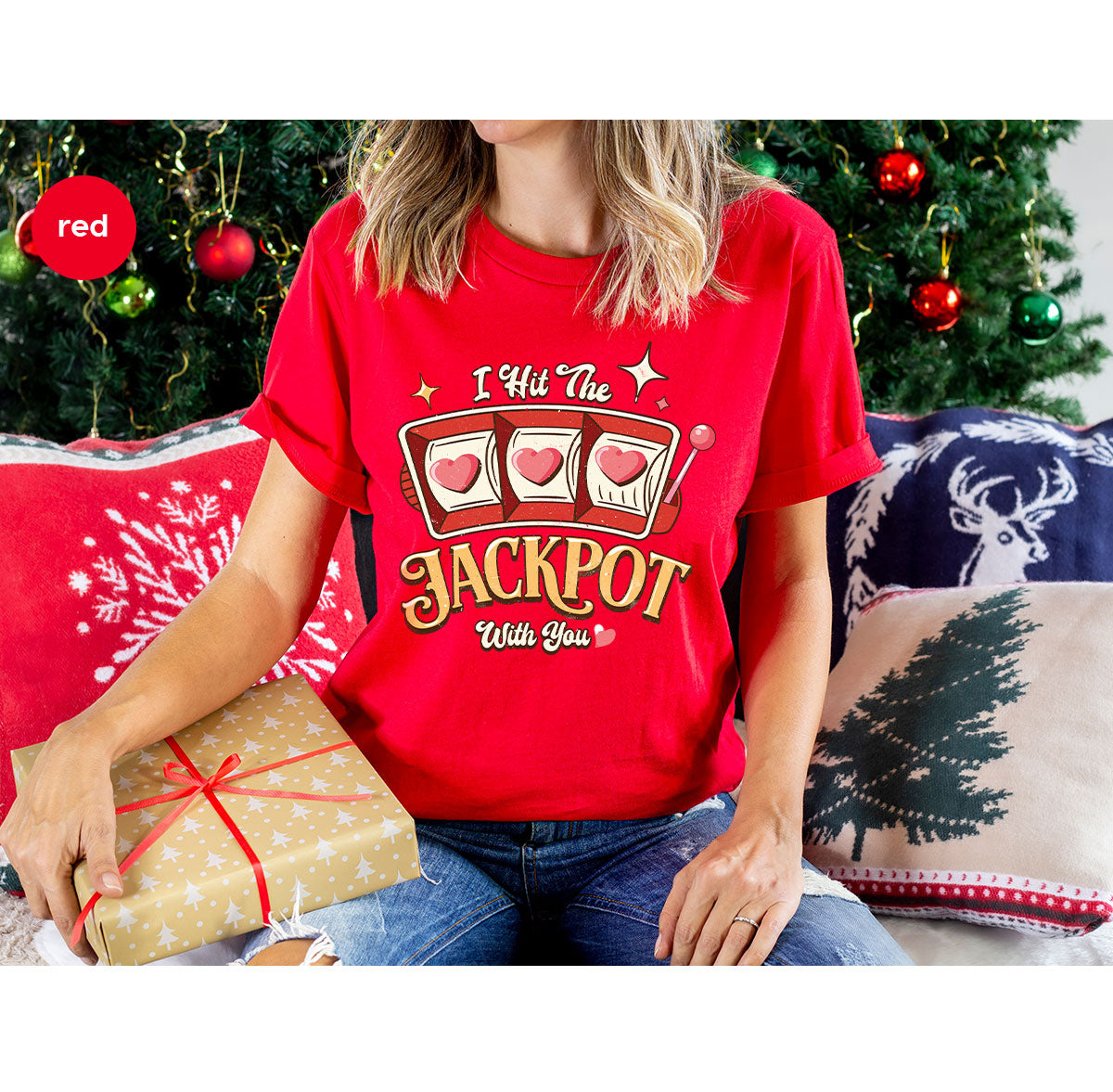 I Hit The Jackpot With You Shirt, Romantic Valentine's Day product image 15