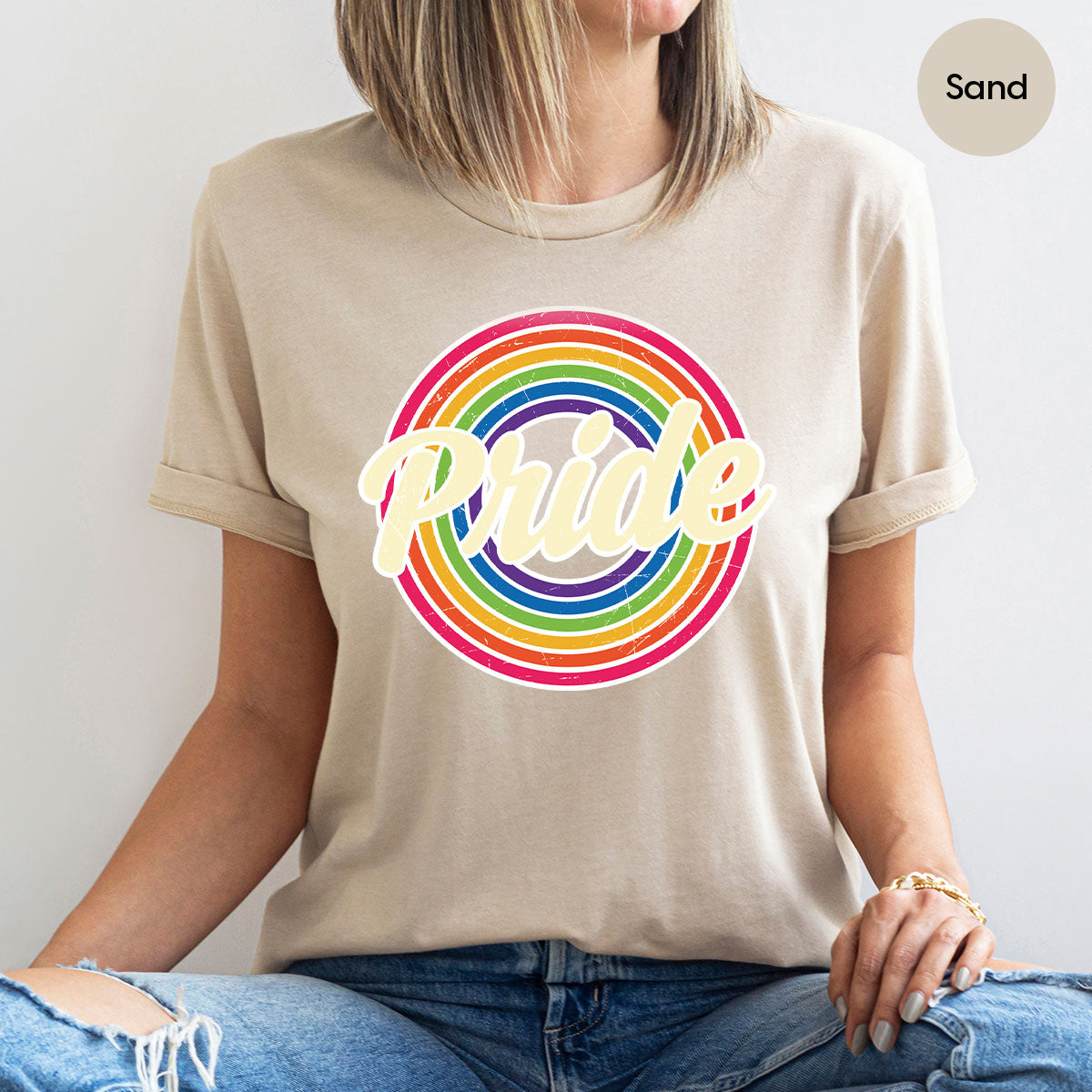 Pride Shirt, LGBT T-Shirt, Tee, Rainbow Graphic product image 13