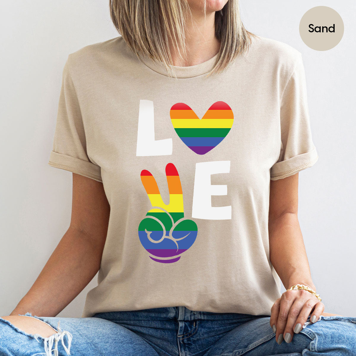 LGBT Love Shirt, Rainbow Glory T-Shirt, Pride Tee product image 16