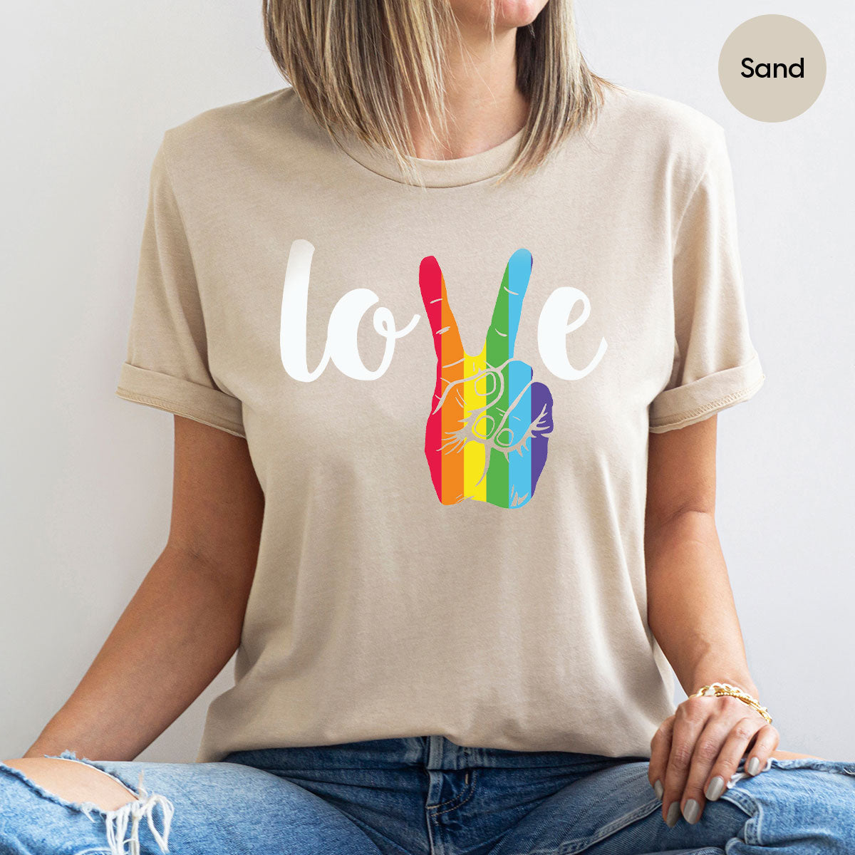 LGBT Love Shirt, Victory T-Shirt, Pride Tee, Glory product image 7