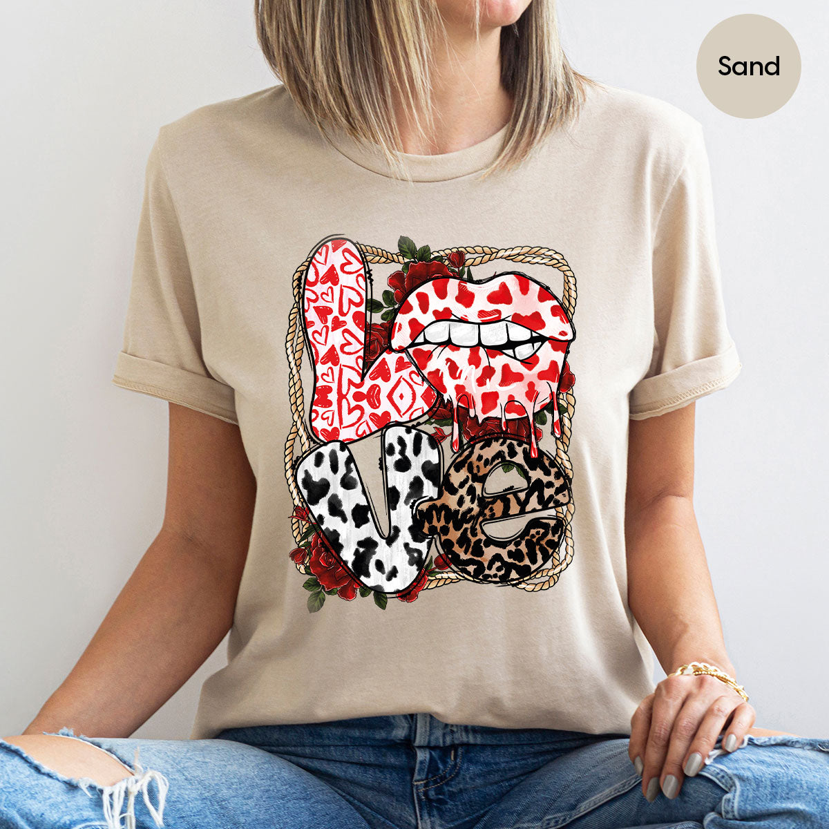 Love Shirt, Lovers Gift, Cool Valentine's Day T-Shirt product image 16