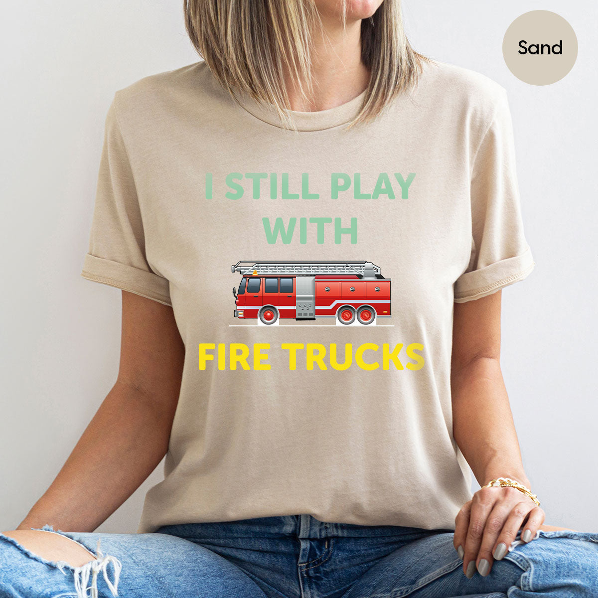 Fire Truck Shirt, Funny Fighter T-Shirt, Fireman Tee product image 19