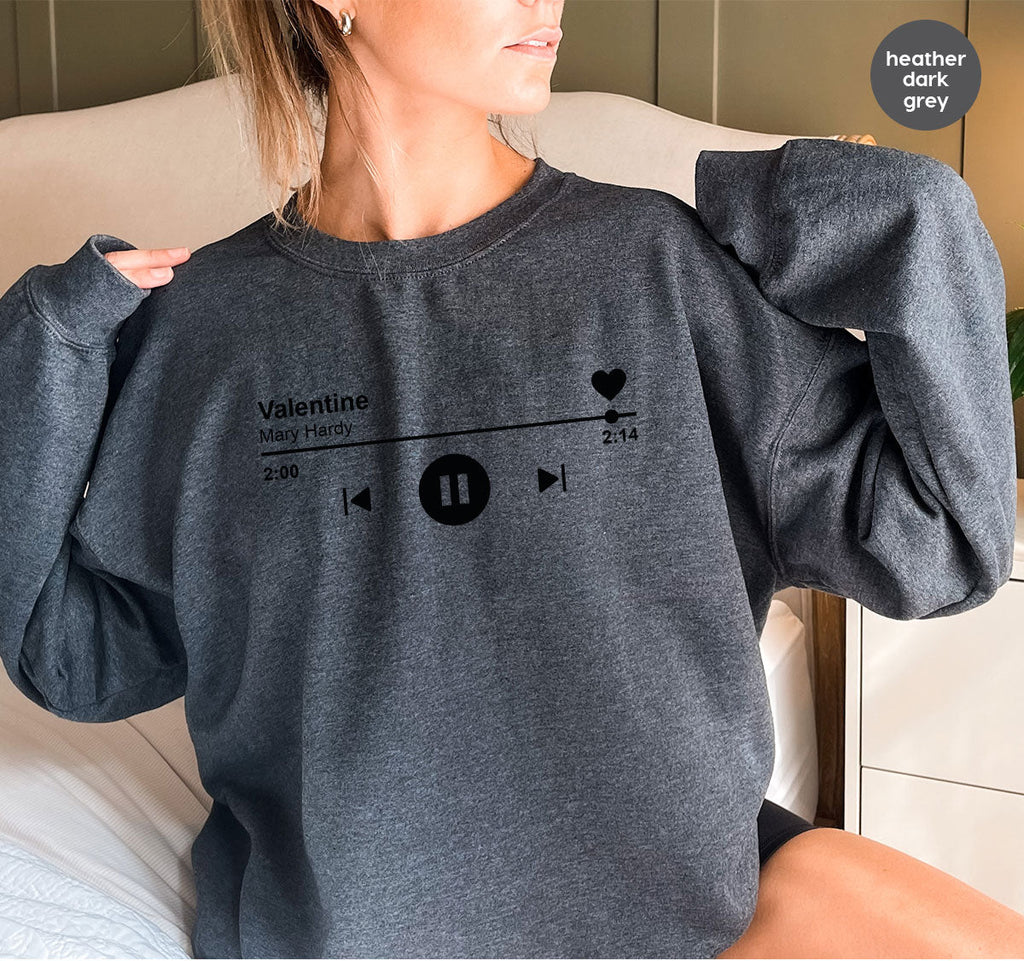Valentine's Day Shirt, Play Music For Playlist T-Shirt product image 93