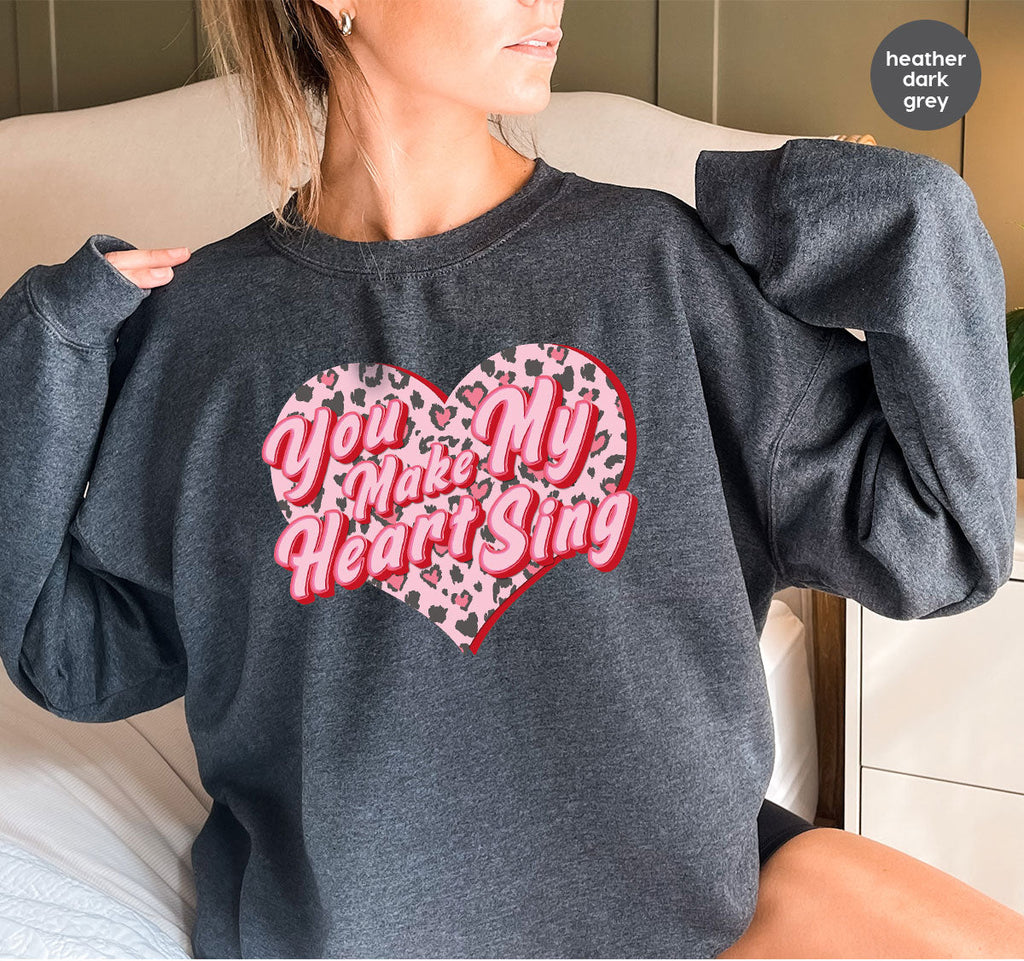 You Make My Heart Sing Shirt, Valentine's Day Romantic Gift product image 17