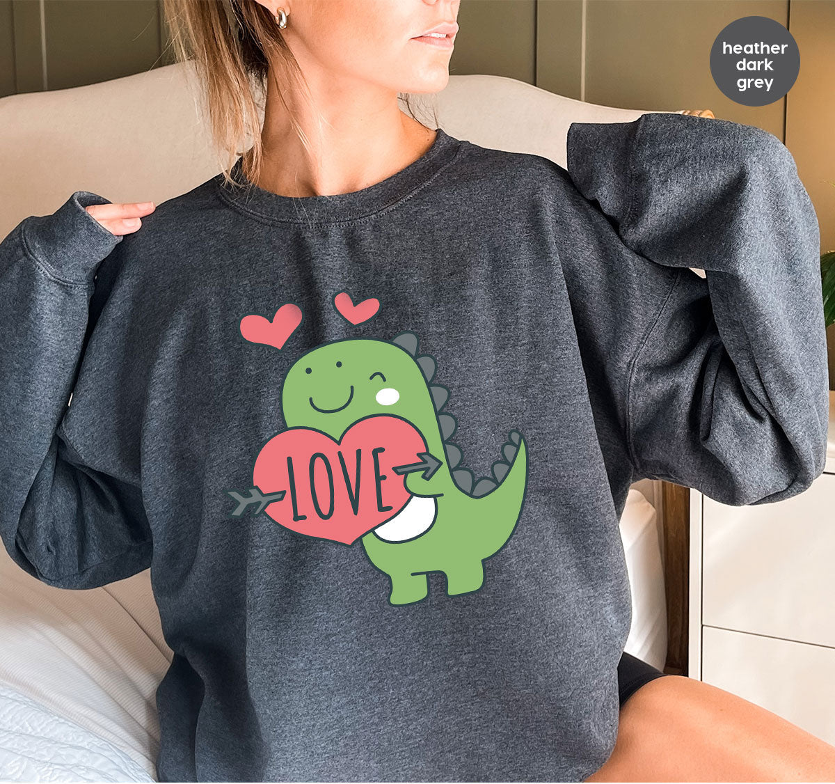 Love Shirt, Lovely Dinosaur Valentine's Day Special For product image 4