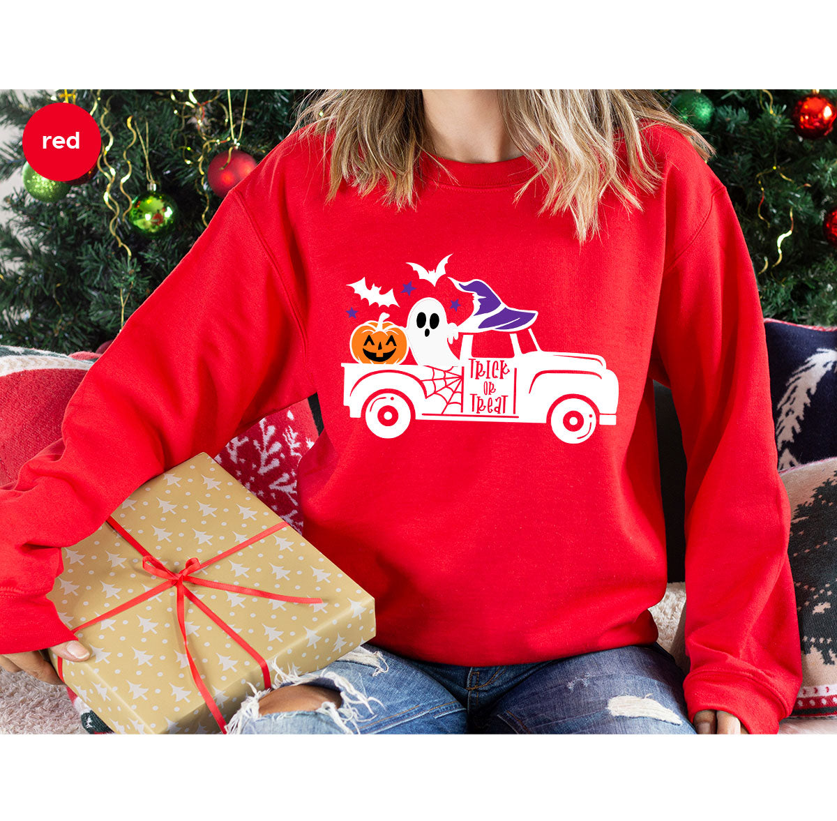 Halloween Sweatshirt, Gifts, Pumpkin Graphic Tees, Spooky product image 8