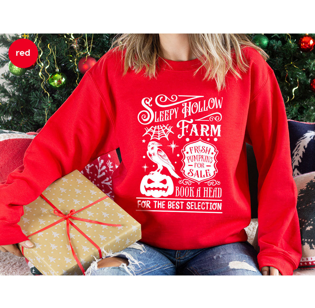 Halloween Sweatshirt, Farmer Outfit, Pumpkin Shirt, Spooky product image 66