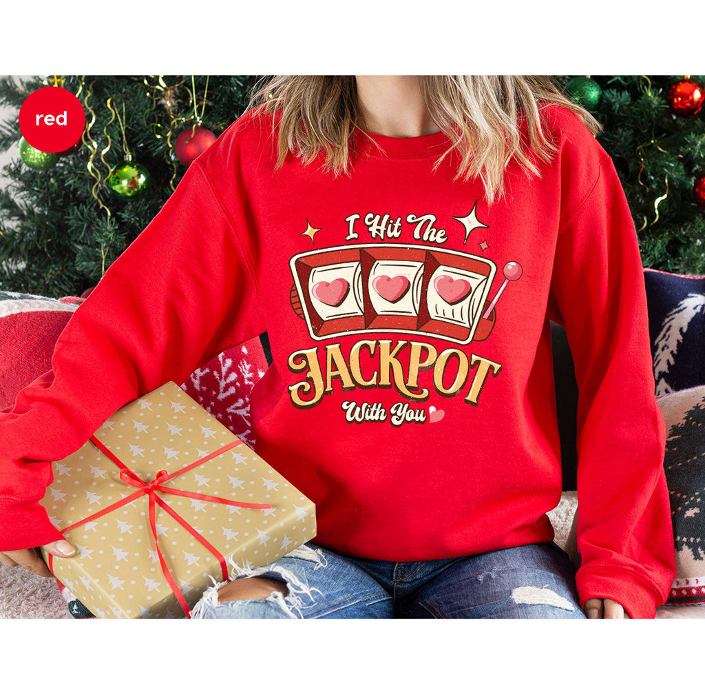 I Hit The Jackpot With You Shirt, Romantic Valentine's Day product image 18