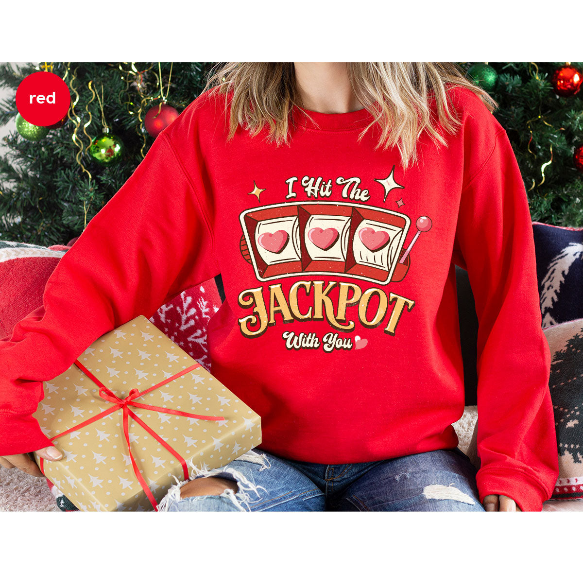 I Hit The Jackpot With You Shirt, Romantic Valentine's Day product image 18