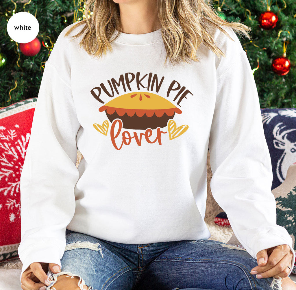 Kids Thanksgiving Shirts, Pumpkin Pie Graphic Tees, Gift product image 17