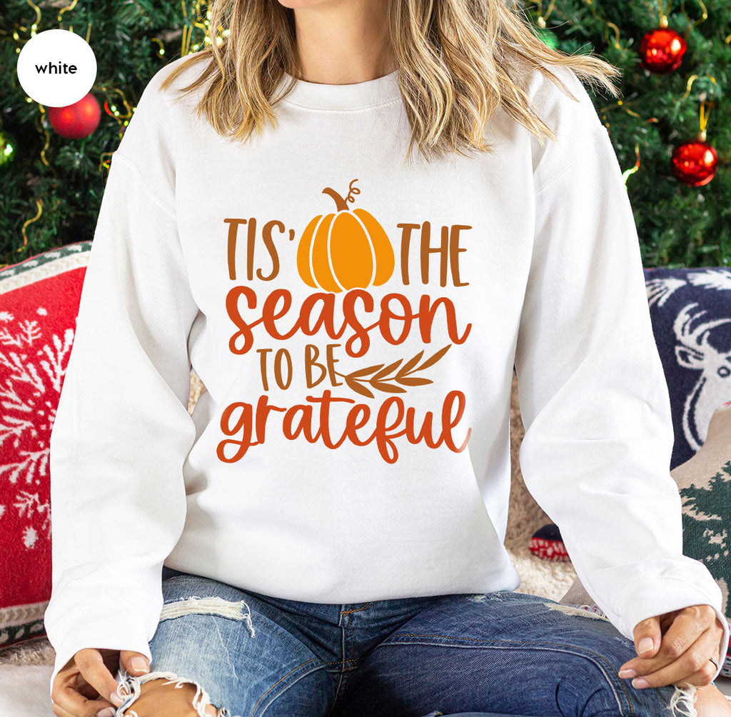 Fall T-Shirt, Autumn Crewneck Sweatshirt, Thanksgiving product image 68