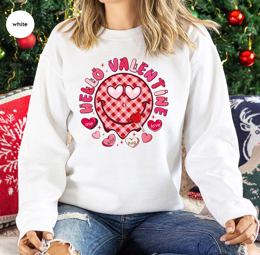 Hello Valentine Shirt, Valentine's Day Love Gift for My product image 4