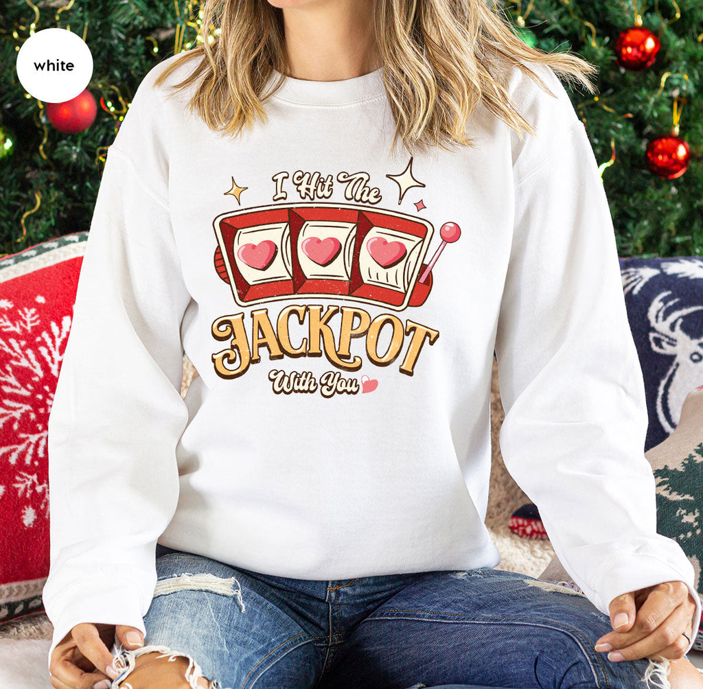 I Hit The Jackpot With You Shirt, Romantic Valentine's Day product image 20