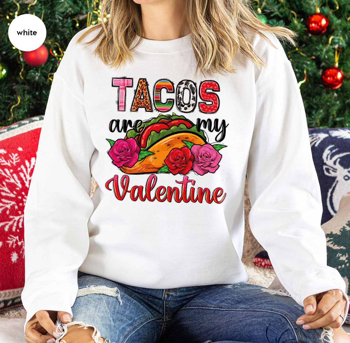 Tacos Are My Valentine Shirt, Gift To My Taco Lover, product image 20