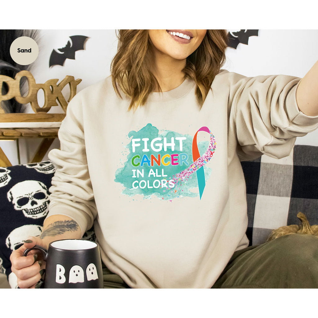 Fight Against Cancer Shirt, Warrior T-Shirt, With All Colors product image 11